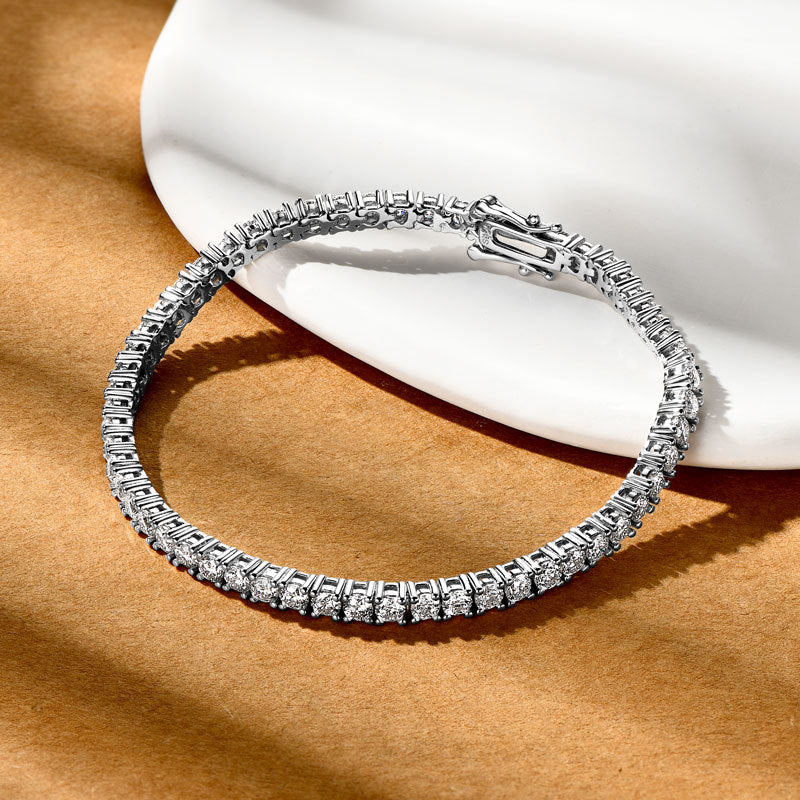 Luxurious Mozambican Diamond Full Diamond Bracelet in High-end S925 Sterling Silver for Women, Exquisite Ins Jewelry