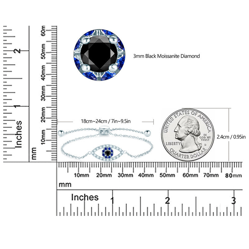 Elegant and Luxurious Moissanite Bracelet for Women, S925 Sterling Silver Jewelry with Dazzling Sparkle - LovelyDomi