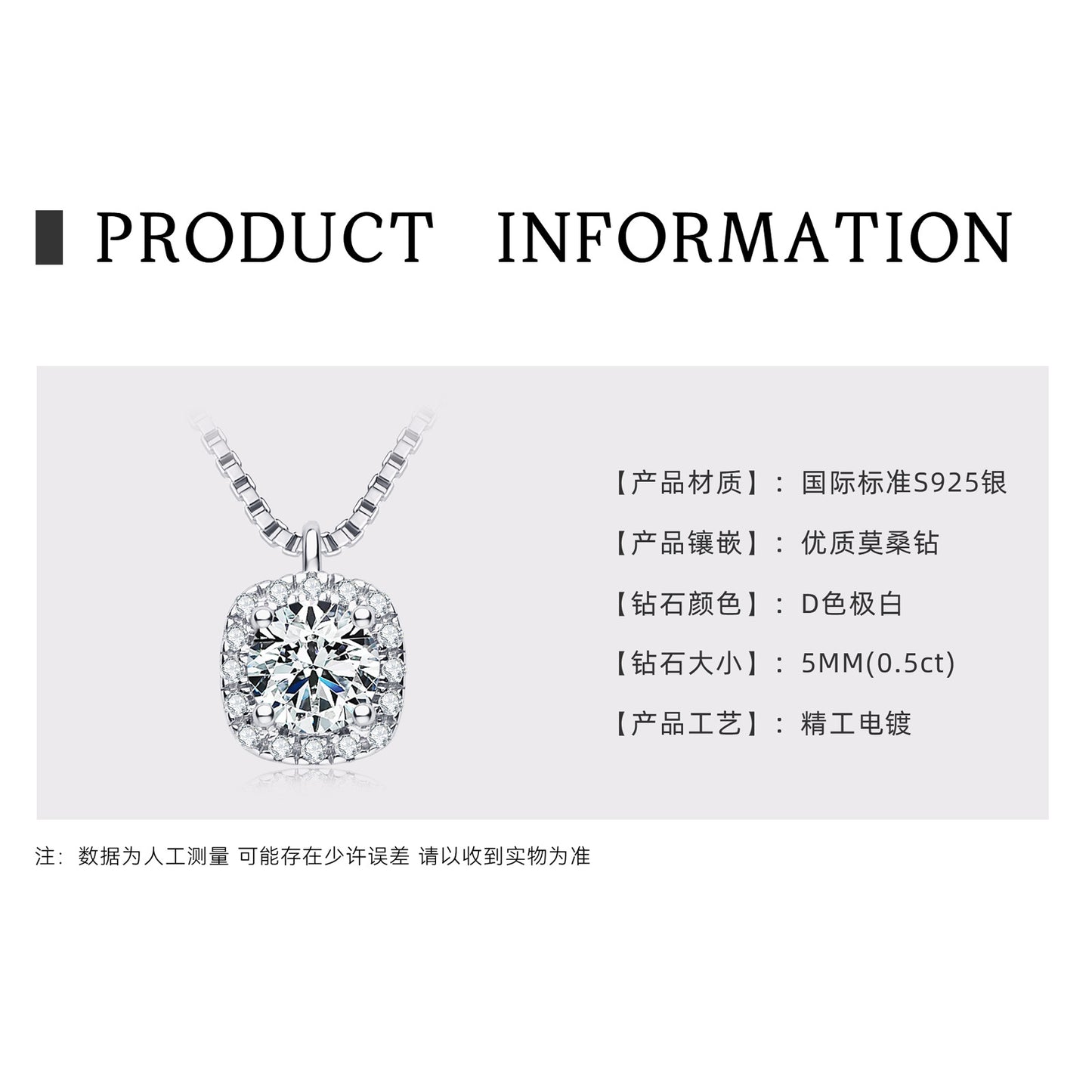 Fashion Ladies Jewelry: Four Leaf Clover Moissanite Pendant Necklace in S925 Silver Plated with K18 Gold for Girls.