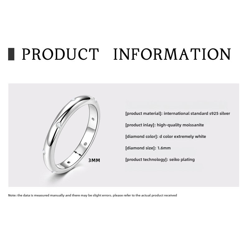 Stunning Moissanite Rings for Classic Silver Jewelry with Six-Claw Moissanite Proposal Ring Valentine's Day Gift: Gorgeous Ring in Sterling Silver.